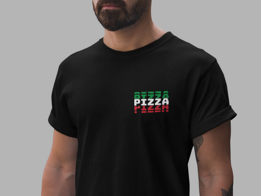 Eat Pizza Be Happy (Layered) T-Shirt